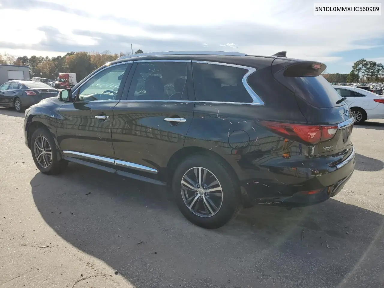 2017 Infiniti Qx60 VIN: 5N1DL0MMXHC560989 Lot: 81586504