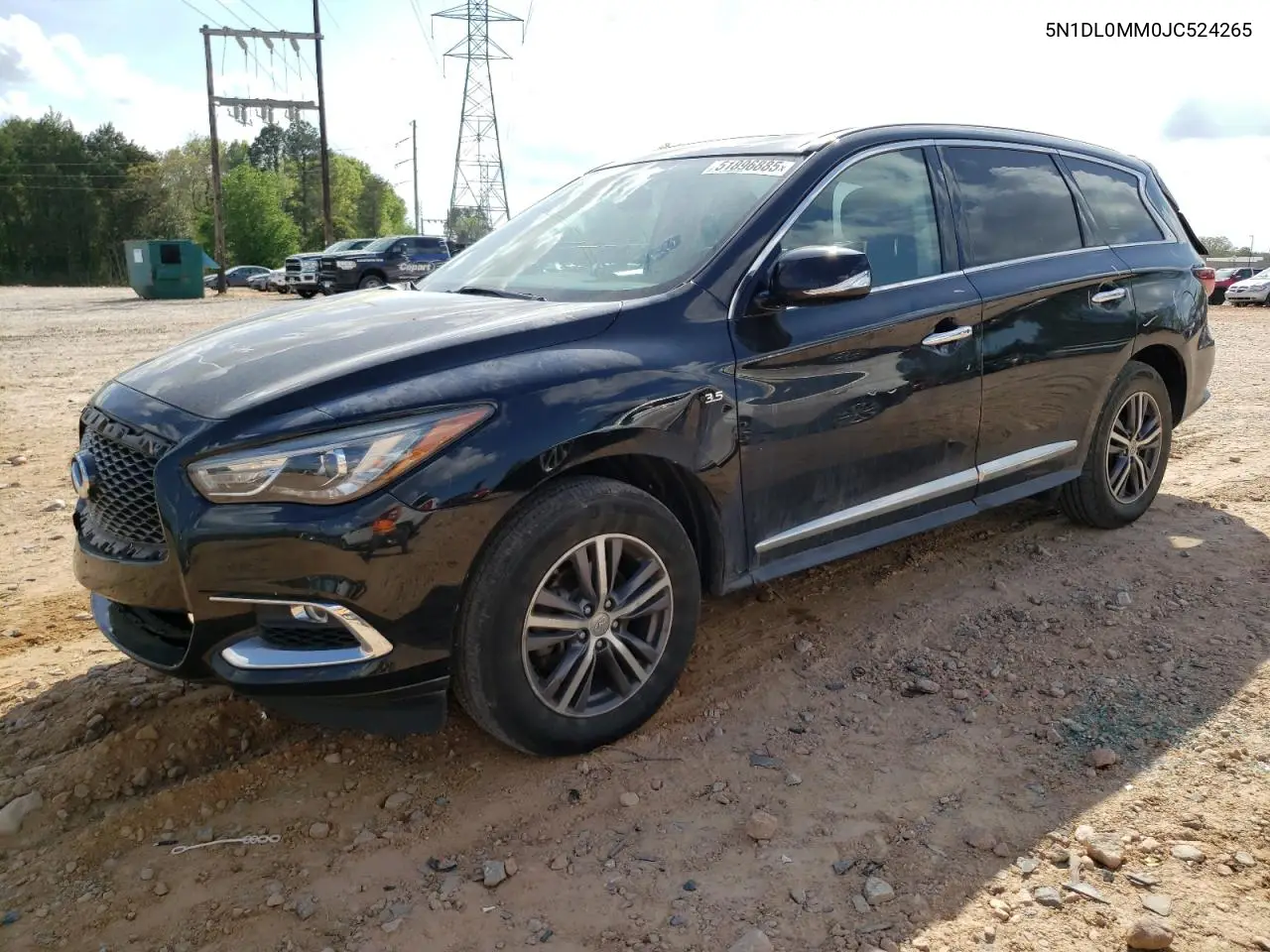 2018 Infiniti Qx60 VIN: 5N1DL0MM0JC524265 Lot: 51896885