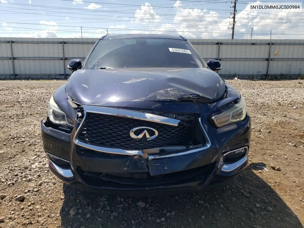 2018 Infiniti Qx60 VIN: 5N1DL0MM0JC500984 Lot: 63025905