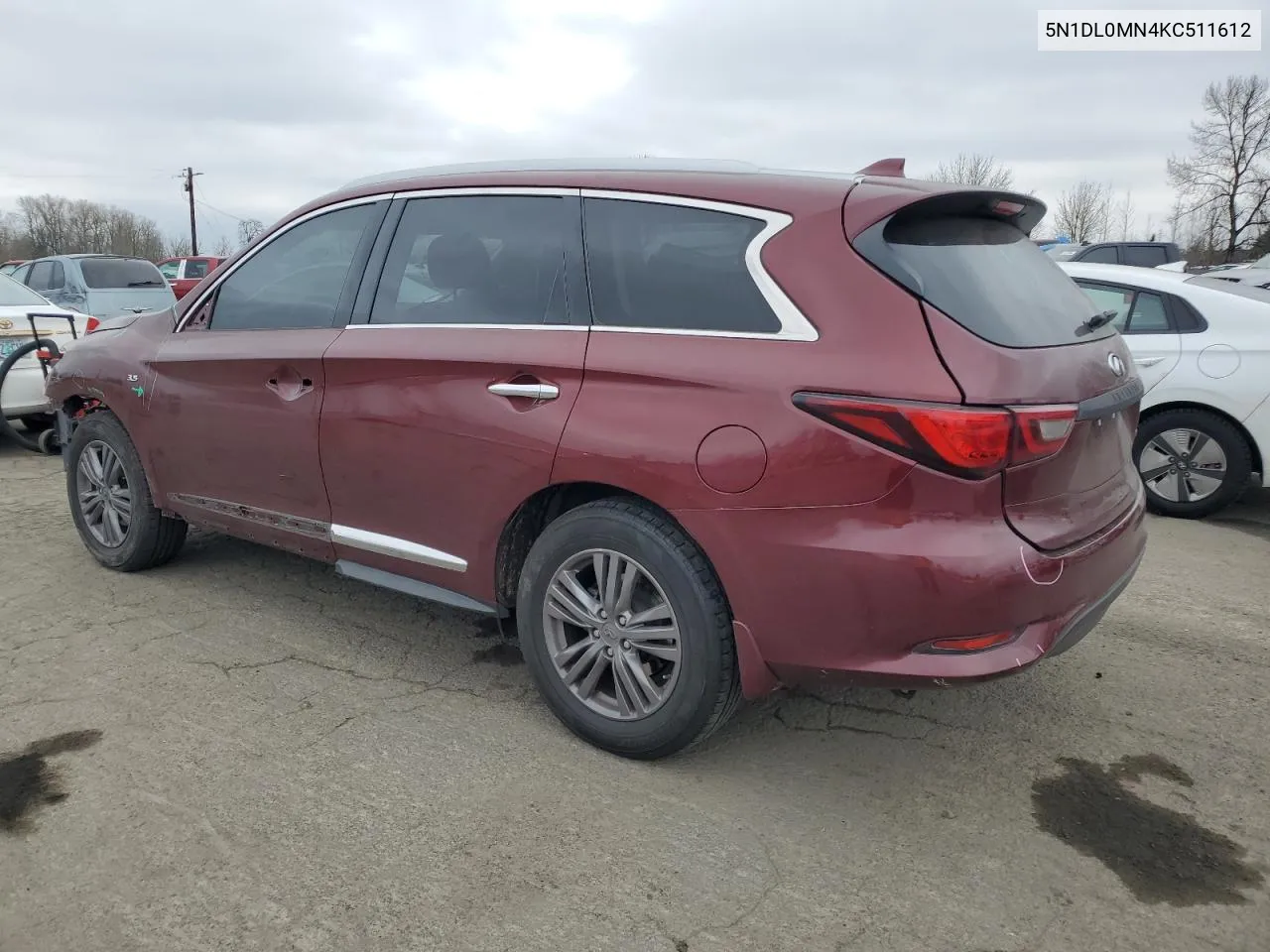 2019 Infiniti Qx60 Luxe VIN: 5N1DL0MN4KC511612 Lot: 43477525