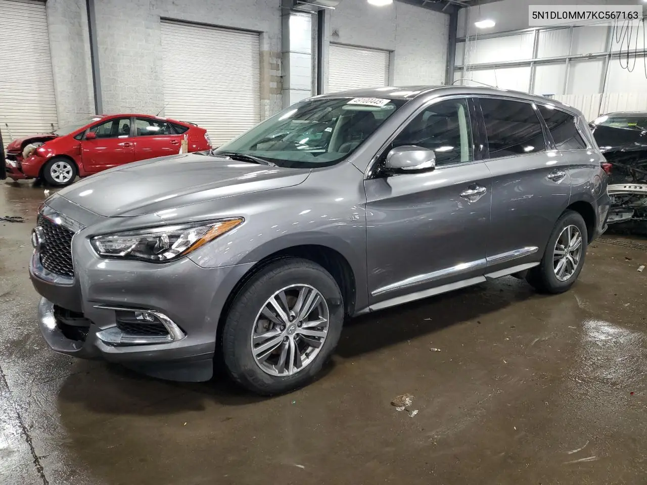 2019 Infiniti Qx60 Luxe VIN: 5N1DL0MM7KC567163 Lot: 49100445