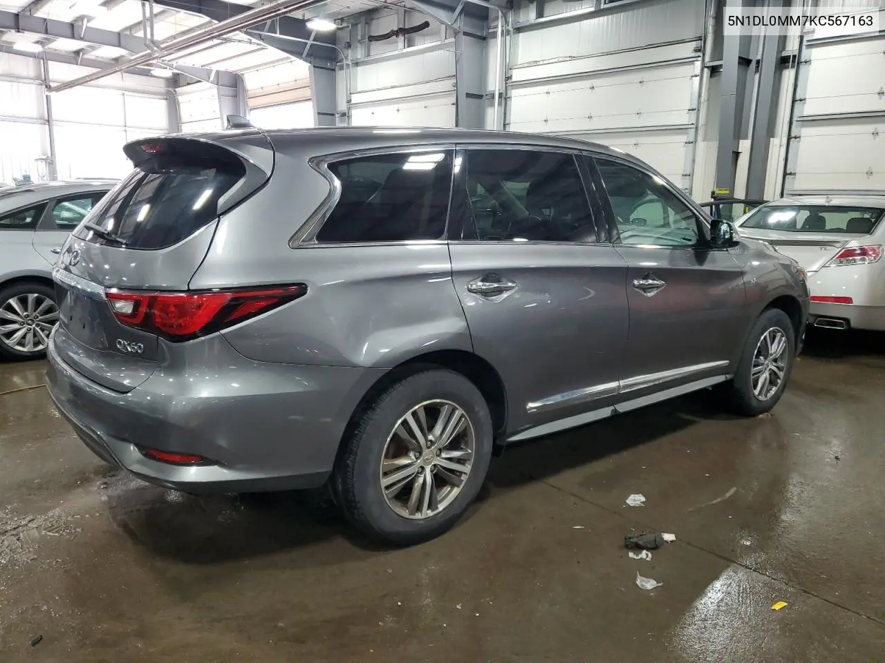 2019 Infiniti Qx60 Luxe VIN: 5N1DL0MM7KC567163 Lot: 49100445