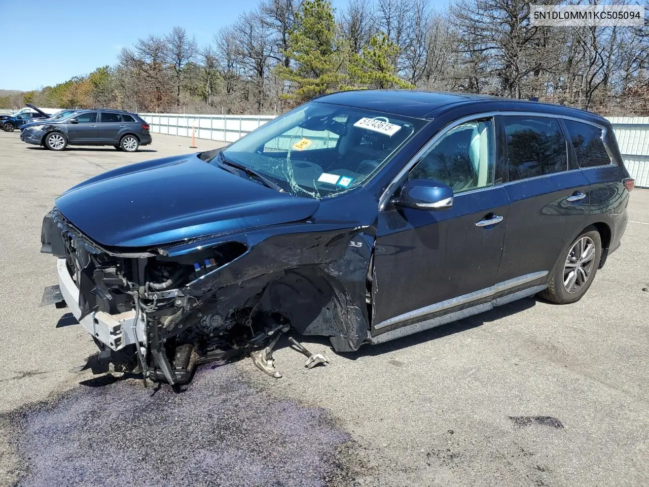 2019 Infiniti Qx60 Luxe VIN: 5N1DL0MM1KC505094 Lot: 51243615