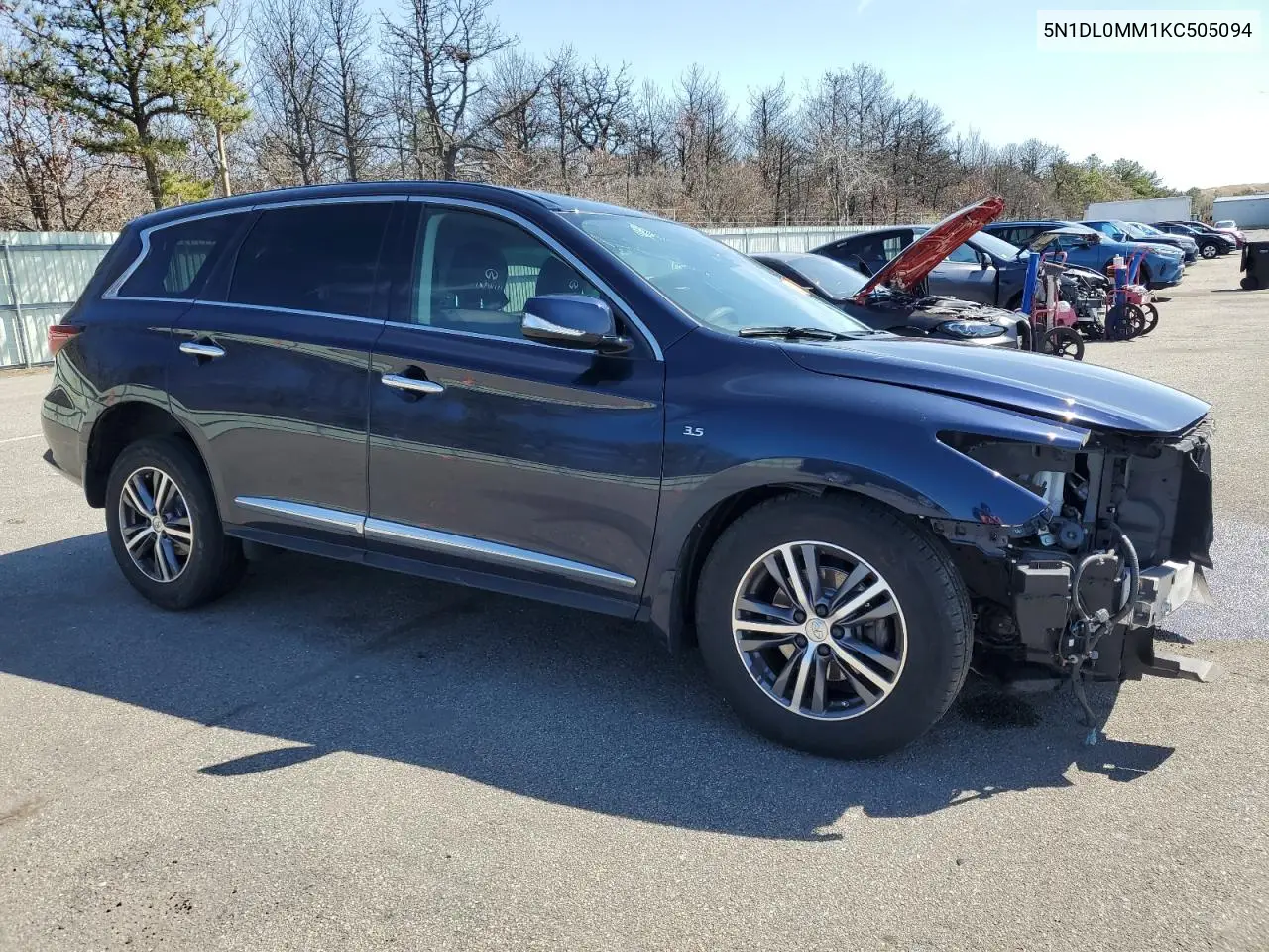 2019 Infiniti Qx60 Luxe VIN: 5N1DL0MM1KC505094 Lot: 51243615