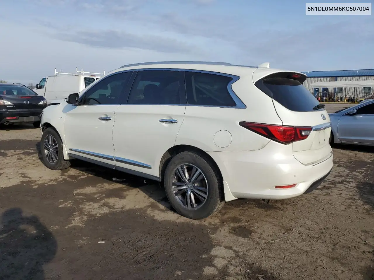 2019 Infiniti Qx60 Luxe VIN: 5N1DL0MM6KC507004 Lot: 52725255