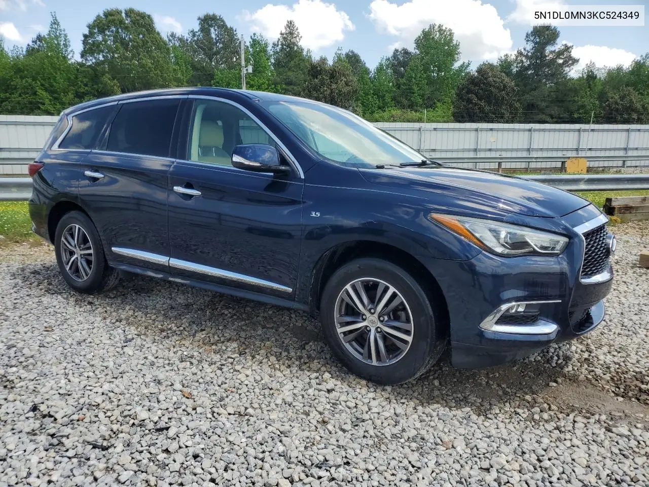2019 Infiniti Qx60 Luxe VIN: 5N1DL0MN3KC524349 Lot: 54876725