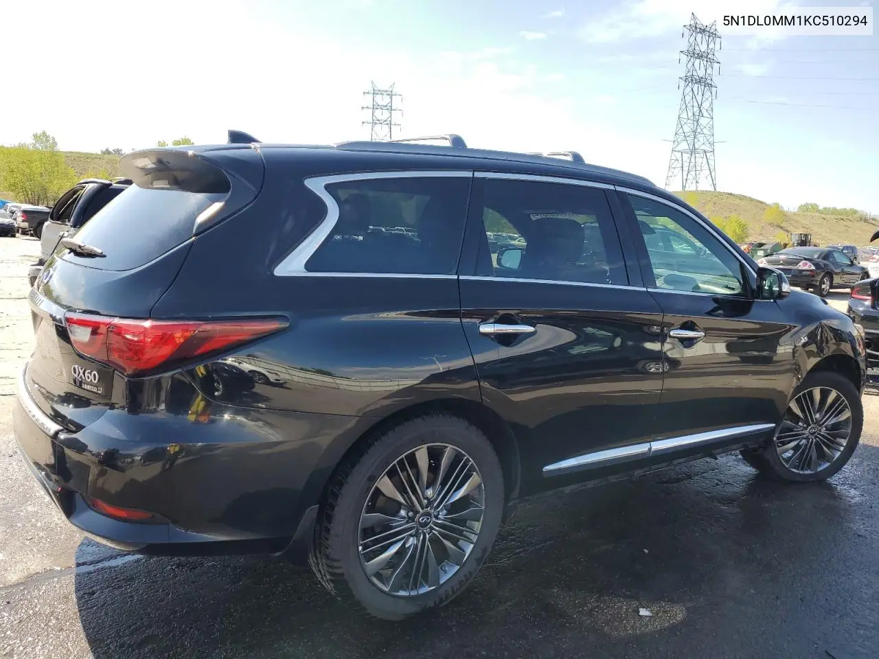 2019 Infiniti Qx60 Luxe VIN: 5N1DL0MM1KC510294 Lot: 56036595