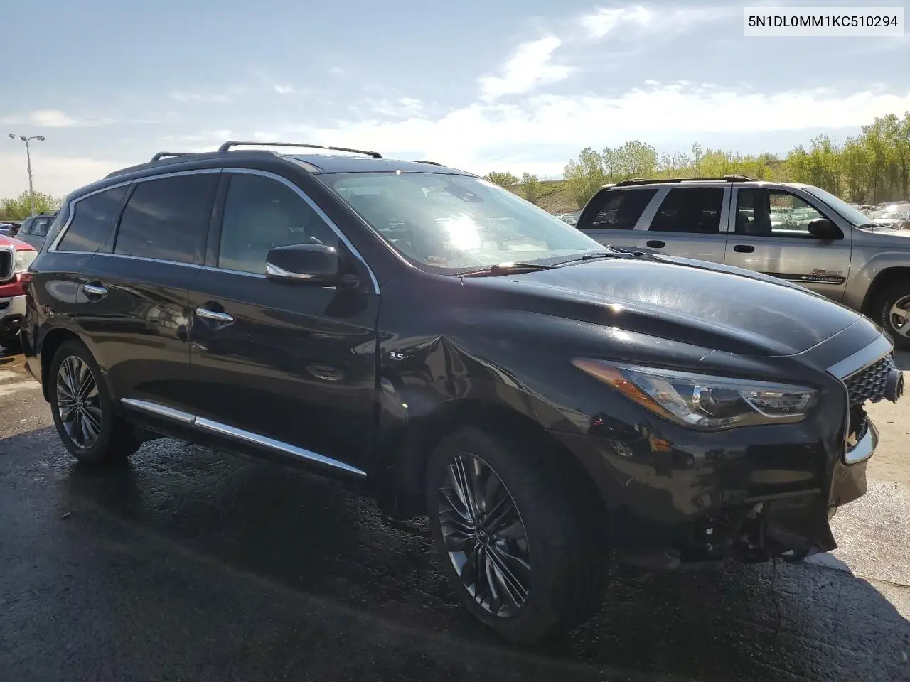 2019 Infiniti Qx60 Luxe VIN: 5N1DL0MM1KC510294 Lot: 56036595