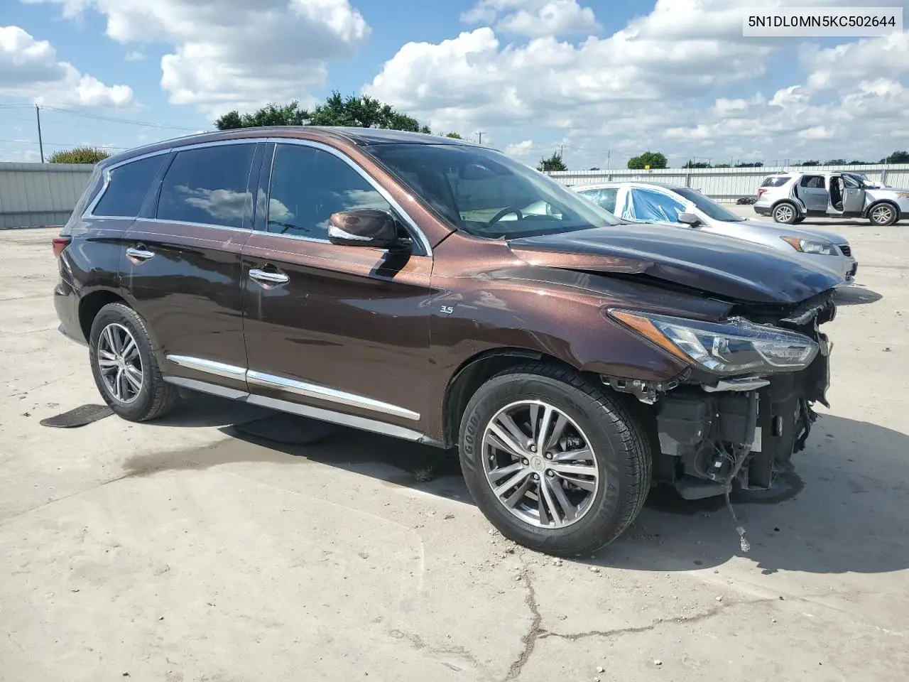 2019 Infiniti Qx60 Luxe VIN: 5N1DL0MN5KC502644 Lot: 56433325