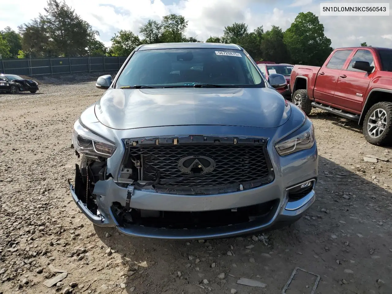 2019 Infiniti Qx60 Luxe VIN: 5N1DL0MN3KC560543 Lot: 56720875