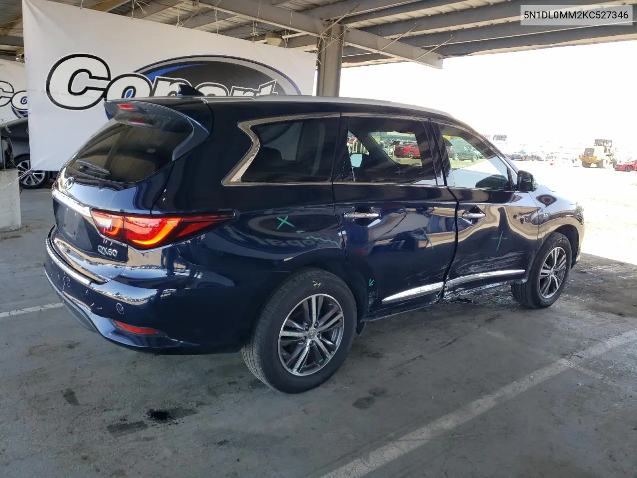 5n1dl0mm2kc527346 5N1DL0MM2KC527346 2019 Infiniti Qx60 Luxe