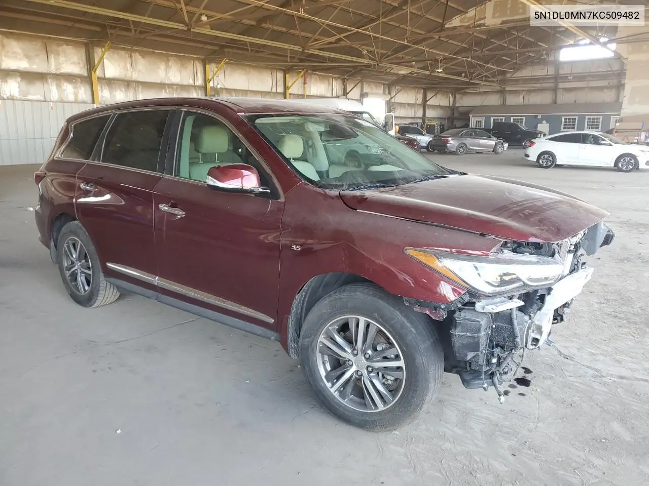 2019 Infiniti Qx60 Luxe VIN: 5N1DL0MN7KC509482 Lot: 60812345