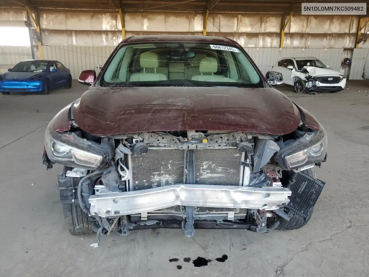 2019 Infiniti Qx60 Luxe VIN: 5N1DL0MN7KC509482 Lot: 60812345