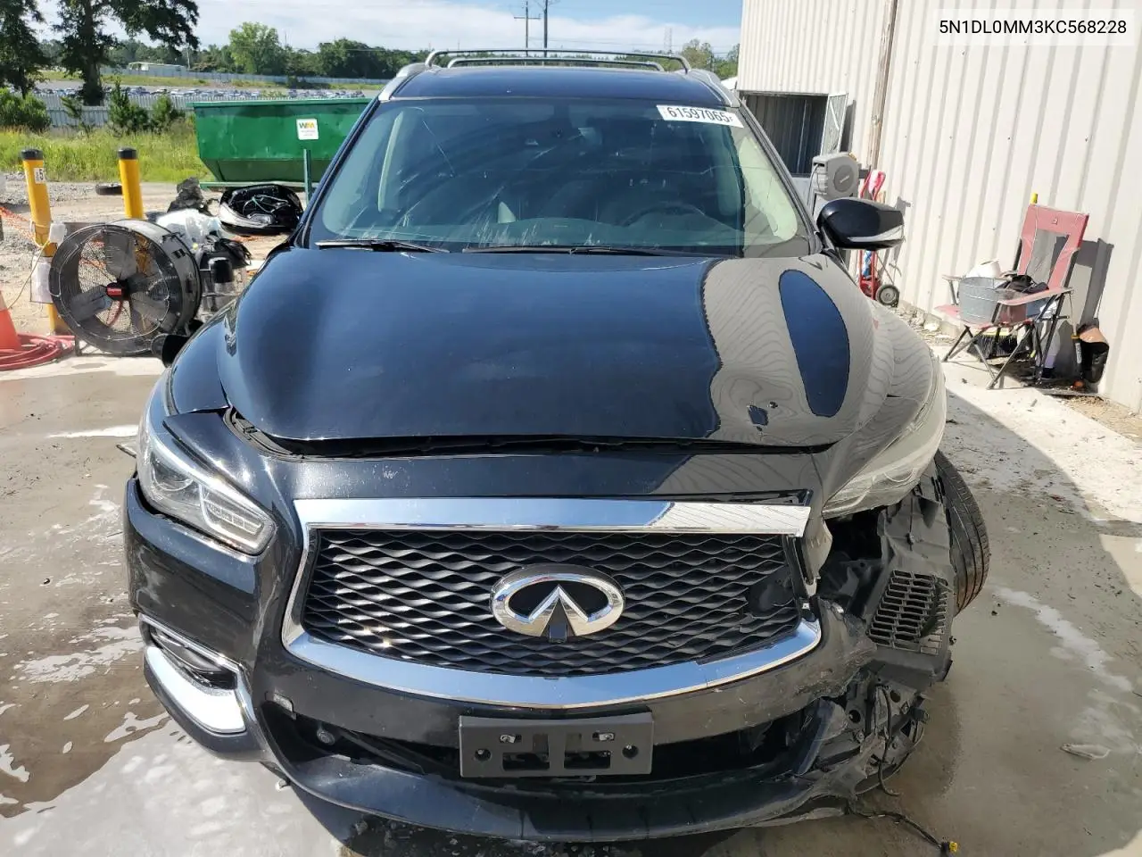 2019 Infiniti Qx60 Luxe VIN: 5N1DL0MM3KC568228 Lot: 61597065