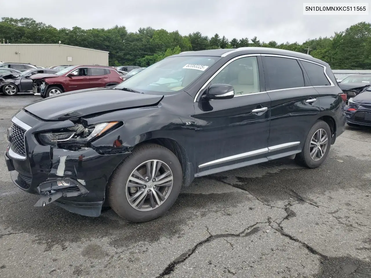 2019 Infiniti Qx60 Luxe VIN: 5N1DL0MNXKC511565 Lot: 62083225