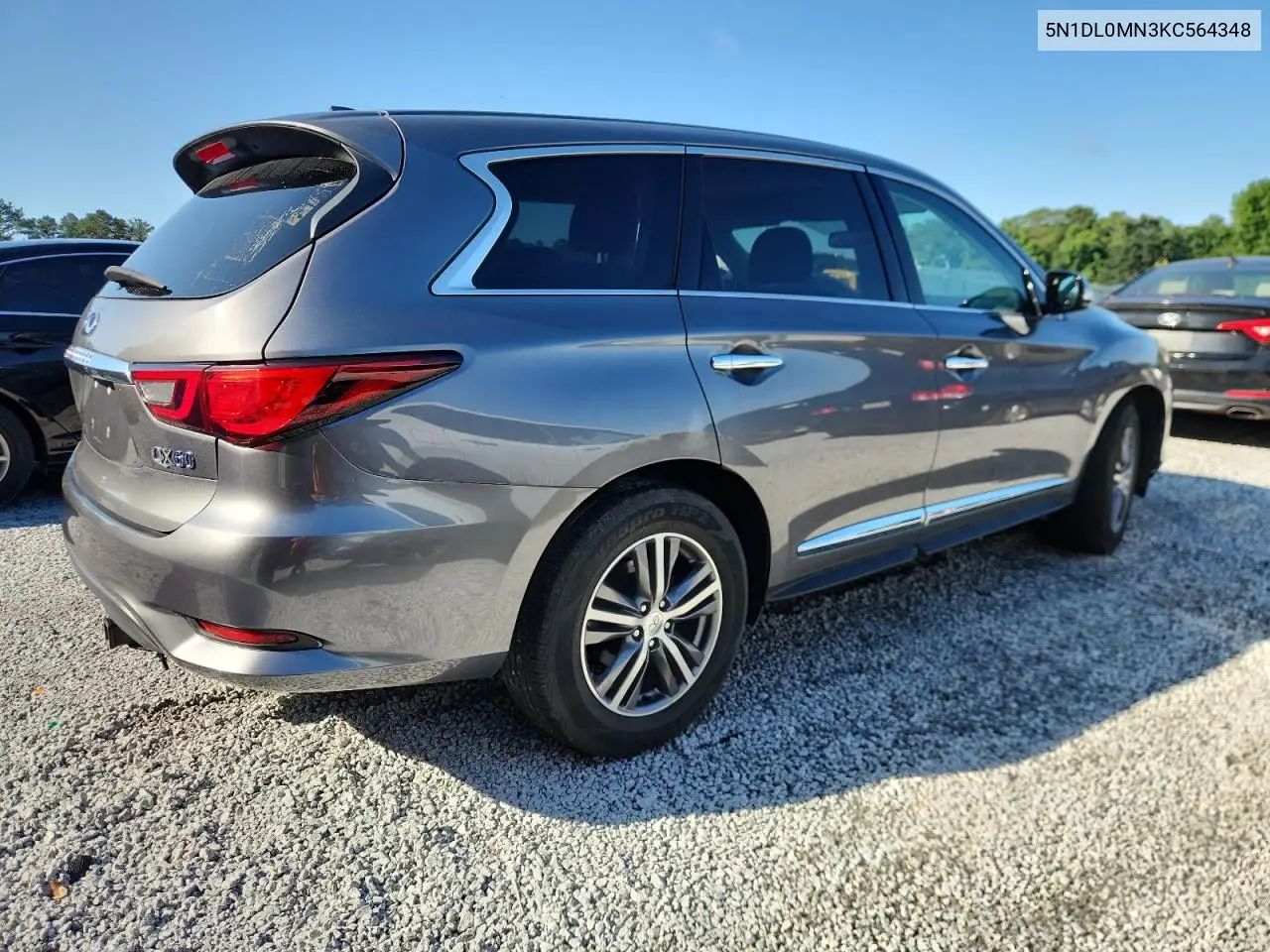 2019 Infiniti Qx60 Luxe VIN: 5N1DL0MN3KC564348 Lot: 62576215