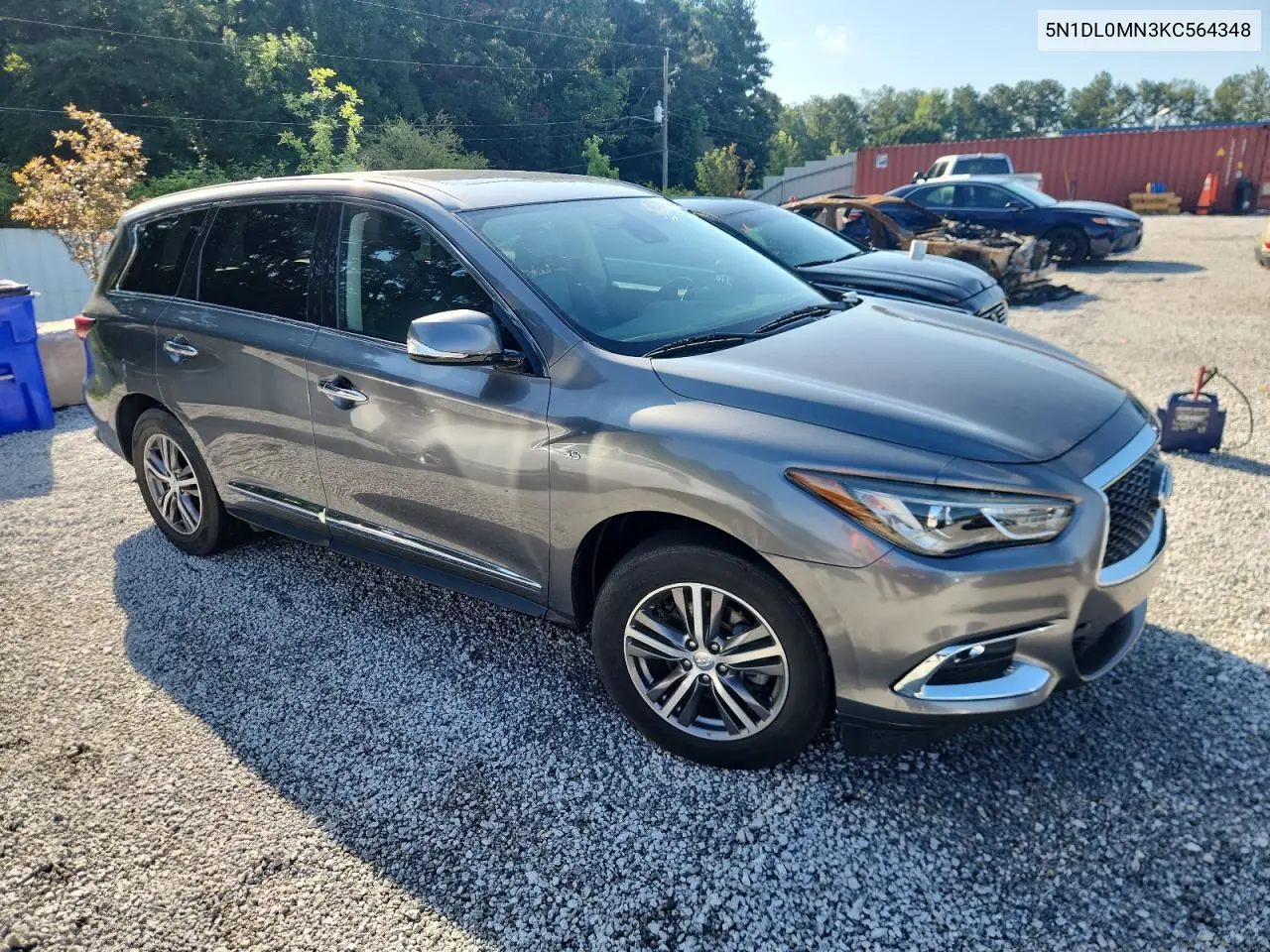 2019 Infiniti Qx60 Luxe VIN: 5N1DL0MN3KC564348 Lot: 62576215