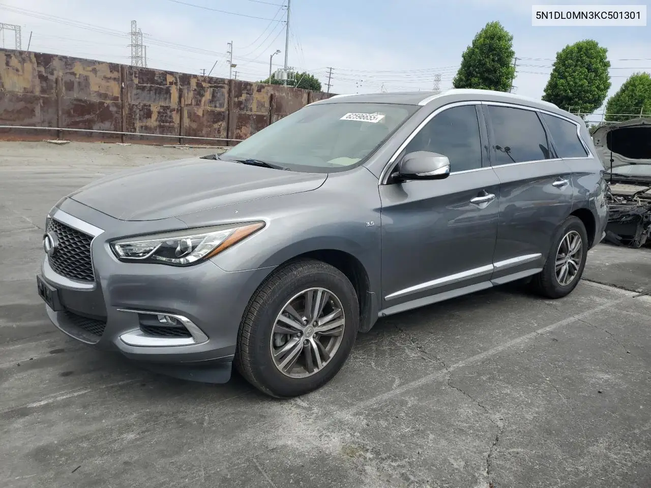 2019 Infiniti Qx60 Luxe VIN: 5N1DL0MN3KC501301 Lot: 62596655