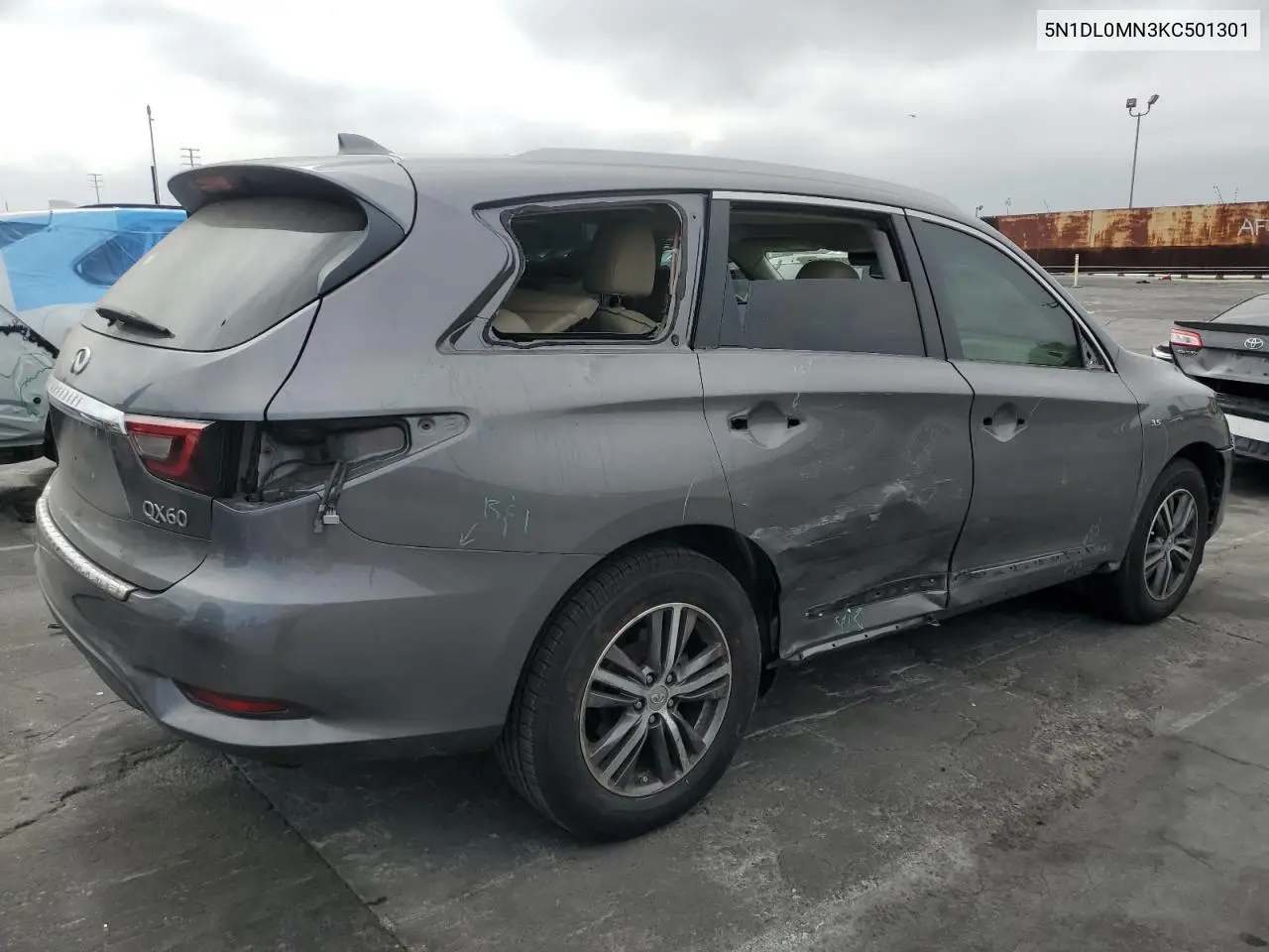 2019 Infiniti Qx60 Luxe VIN: 5N1DL0MN3KC501301 Lot: 62596655