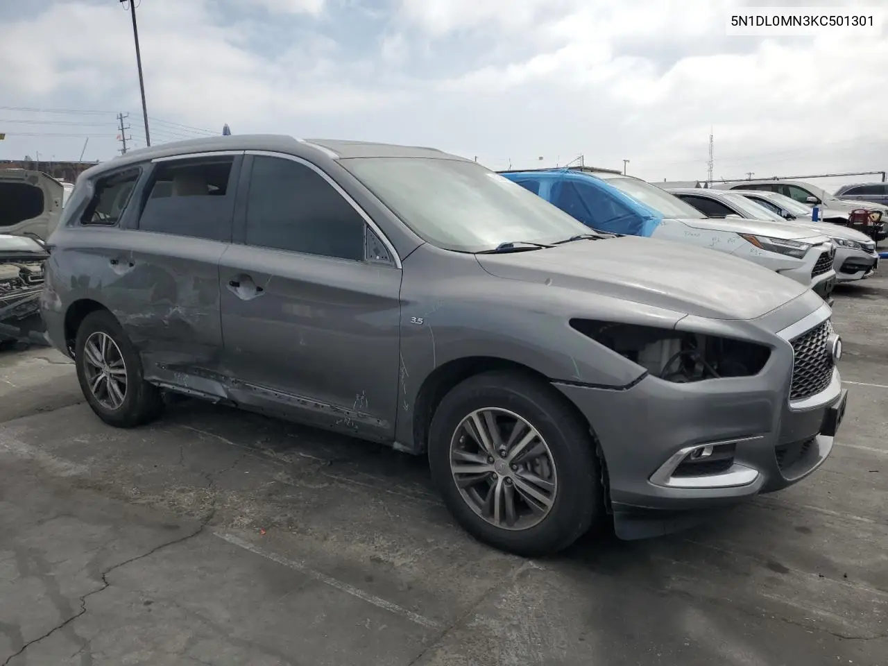 2019 Infiniti Qx60 Luxe VIN: 5N1DL0MN3KC501301 Lot: 62596655