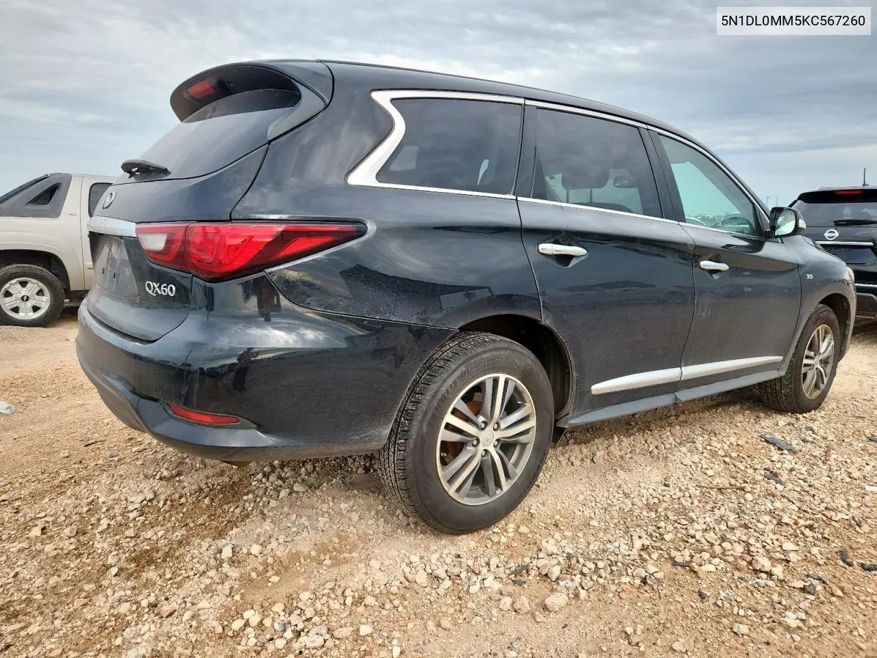 2019 Infiniti Qx60 Luxe VIN: 5N1DL0MM5KC567260 Lot: 62637445