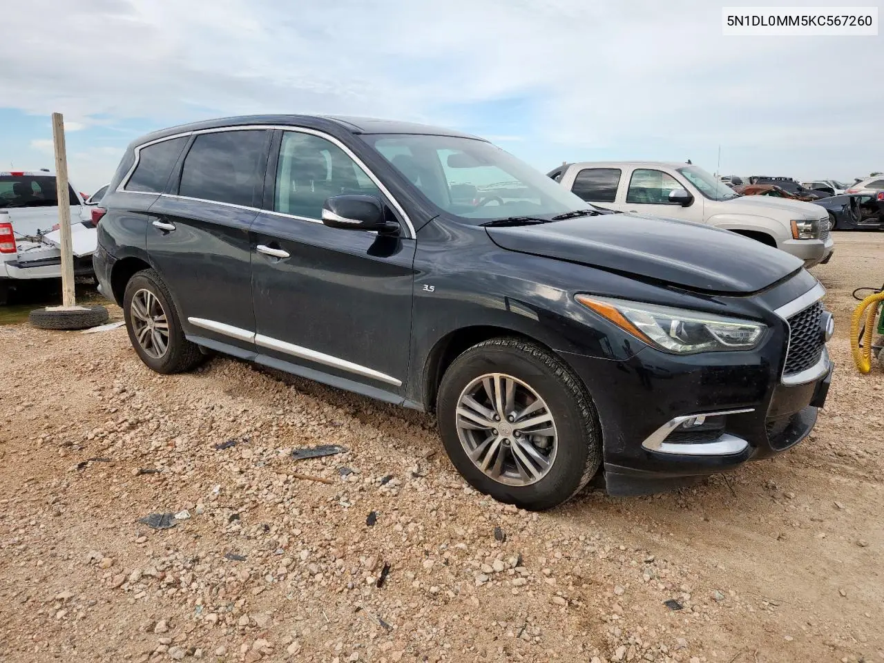 2019 Infiniti Qx60 Luxe VIN: 5N1DL0MM5KC567260 Lot: 62637445