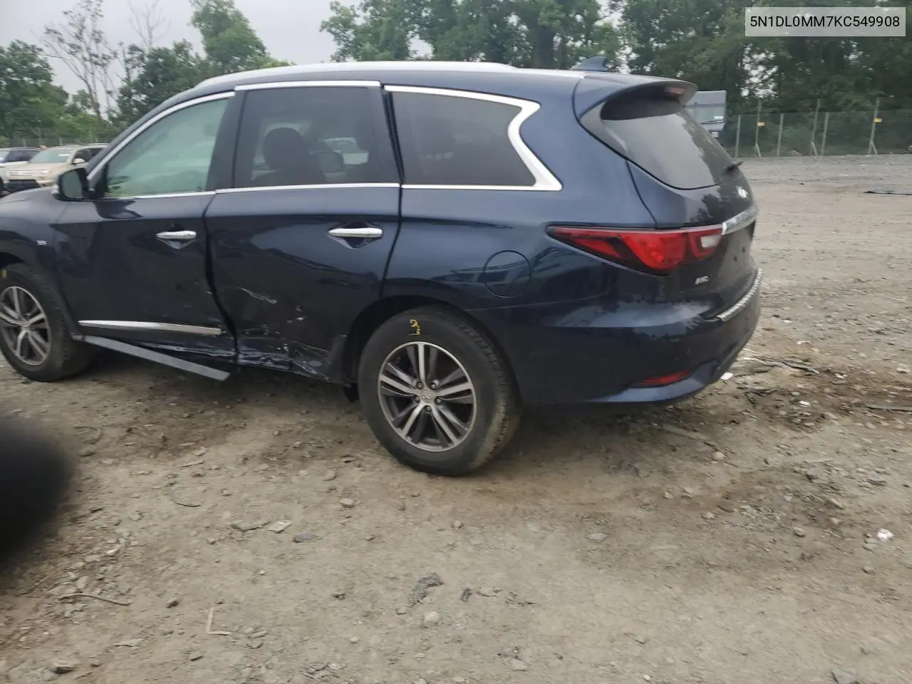 2019 Infiniti Qx60 Luxe VIN: 5N1DL0MM7KC549908 Lot: 62722695