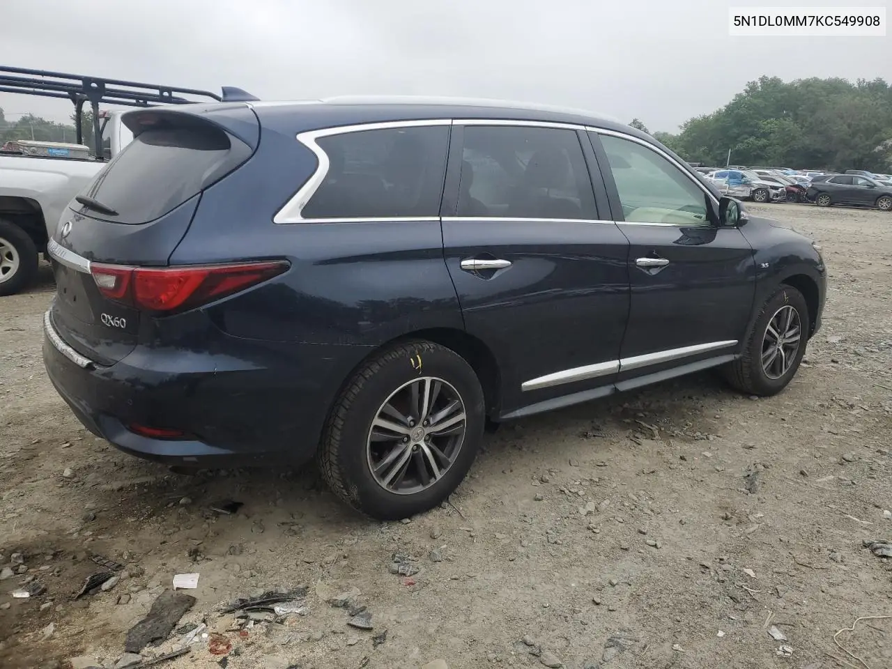 2019 Infiniti Qx60 Luxe VIN: 5N1DL0MM7KC549908 Lot: 62722695