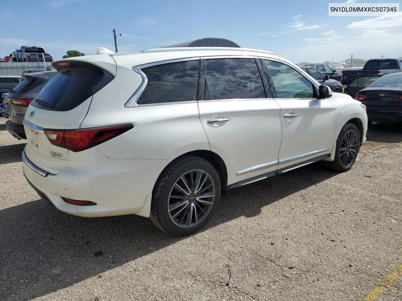 2019 Infiniti Qx60 Luxe VIN: 5N1DL0MMXKC507345 Lot: 62767375