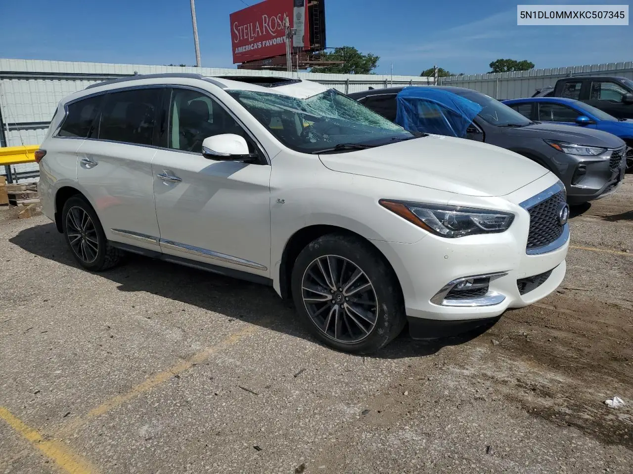 2019 Infiniti Qx60 Luxe VIN: 5N1DL0MMXKC507345 Lot: 62767375