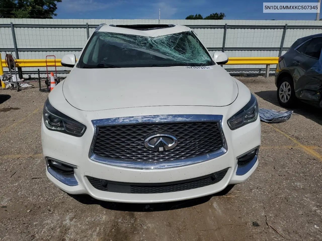 2019 Infiniti Qx60 Luxe VIN: 5N1DL0MMXKC507345 Lot: 62767375