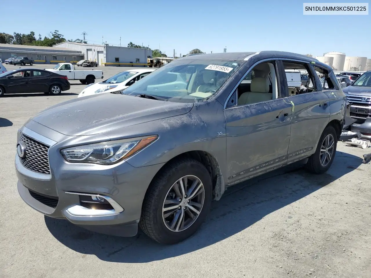 2019 Infiniti Qx60 Luxe VIN: 5N1DL0MM3KC501225 Lot: 62791955