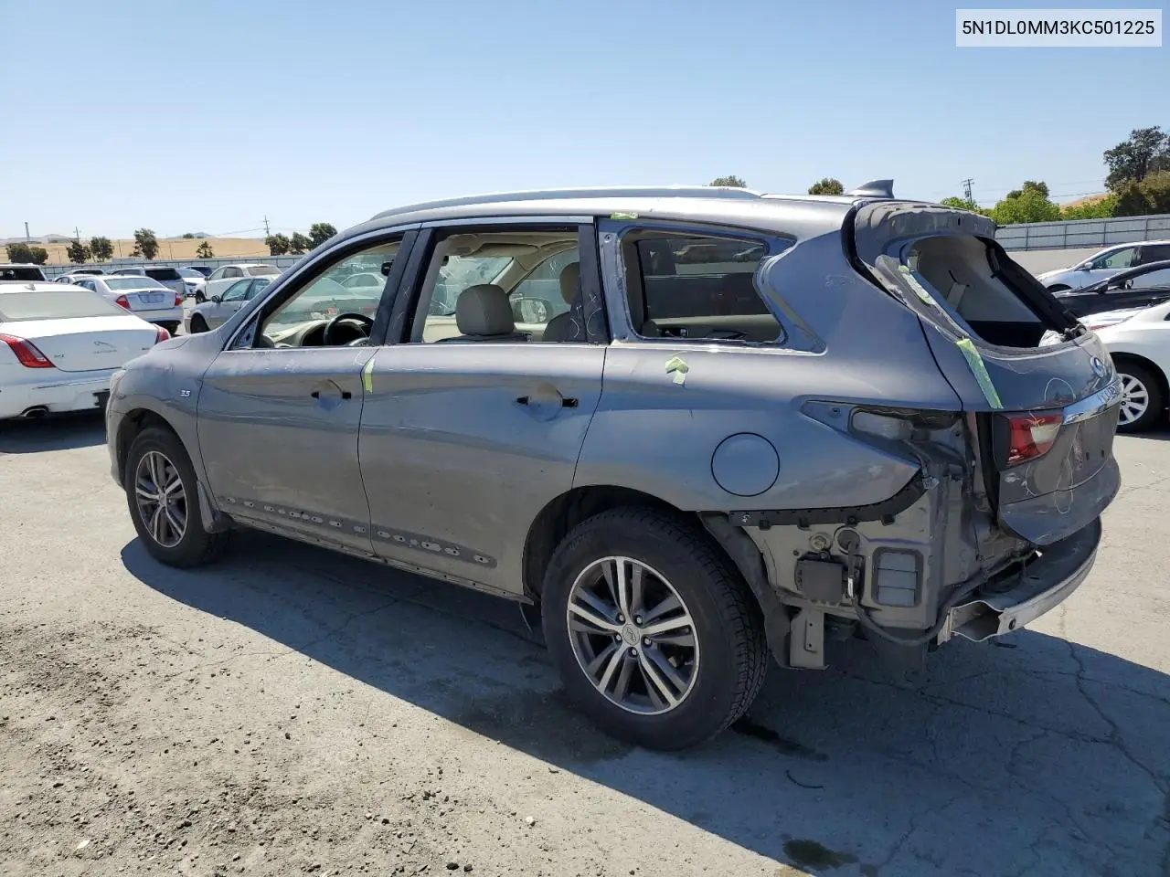 2019 Infiniti Qx60 Luxe VIN: 5N1DL0MM3KC501225 Lot: 62791955