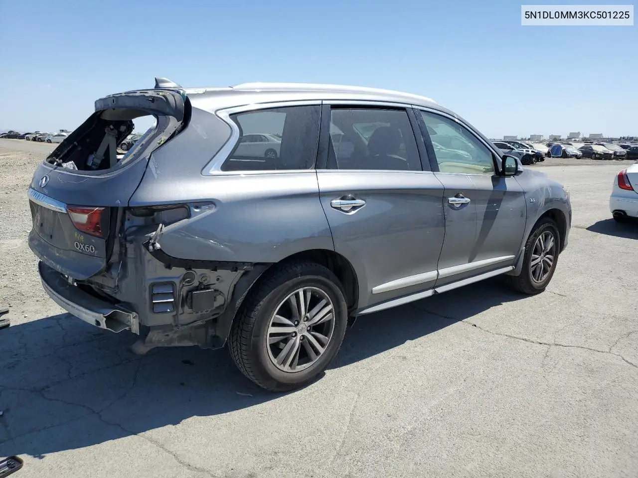 2019 Infiniti Qx60 Luxe VIN: 5N1DL0MM3KC501225 Lot: 62791955