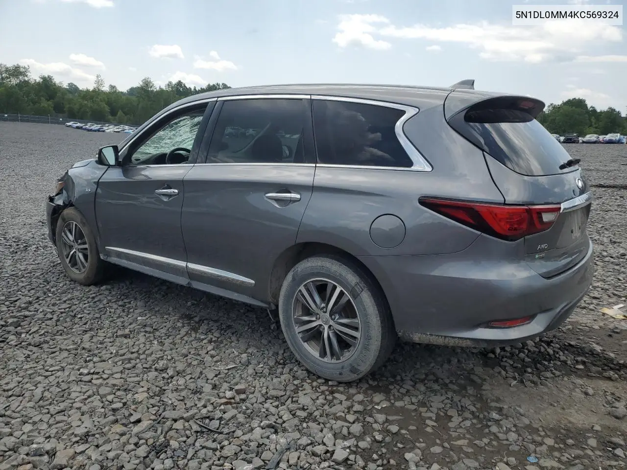 2019 Infiniti Qx60 Luxe VIN: 5N1DL0MM4KC569324 Lot: 63371805