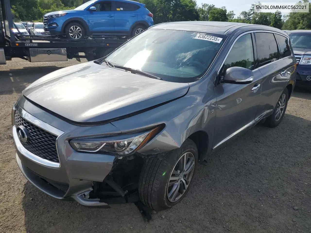 2019 Infiniti Qx60 Luxe VIN: 5N1DL0MM6KC562021 Lot: 63622235