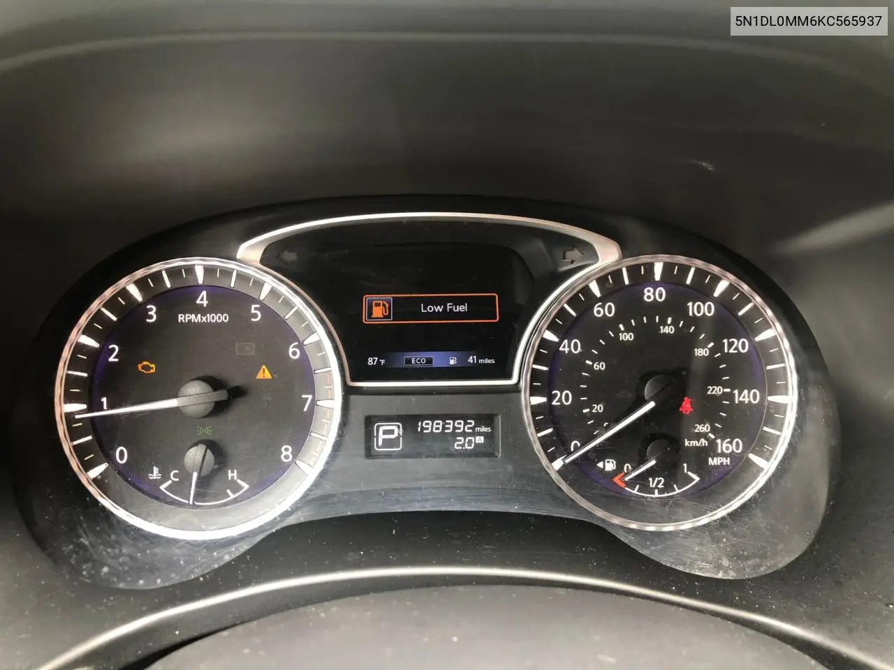 2019 Infiniti Qx60 Luxe VIN: 5N1DL0MM6KC565937 Lot: 63652215