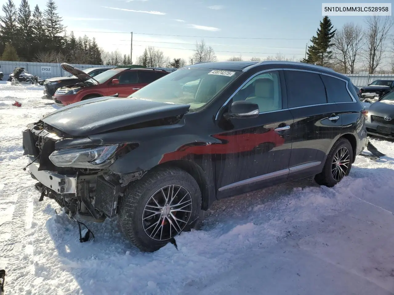 2020 Infiniti Qx60 Luxe VIN: 5N1DL0MM3LC528958 Lot: 43874275