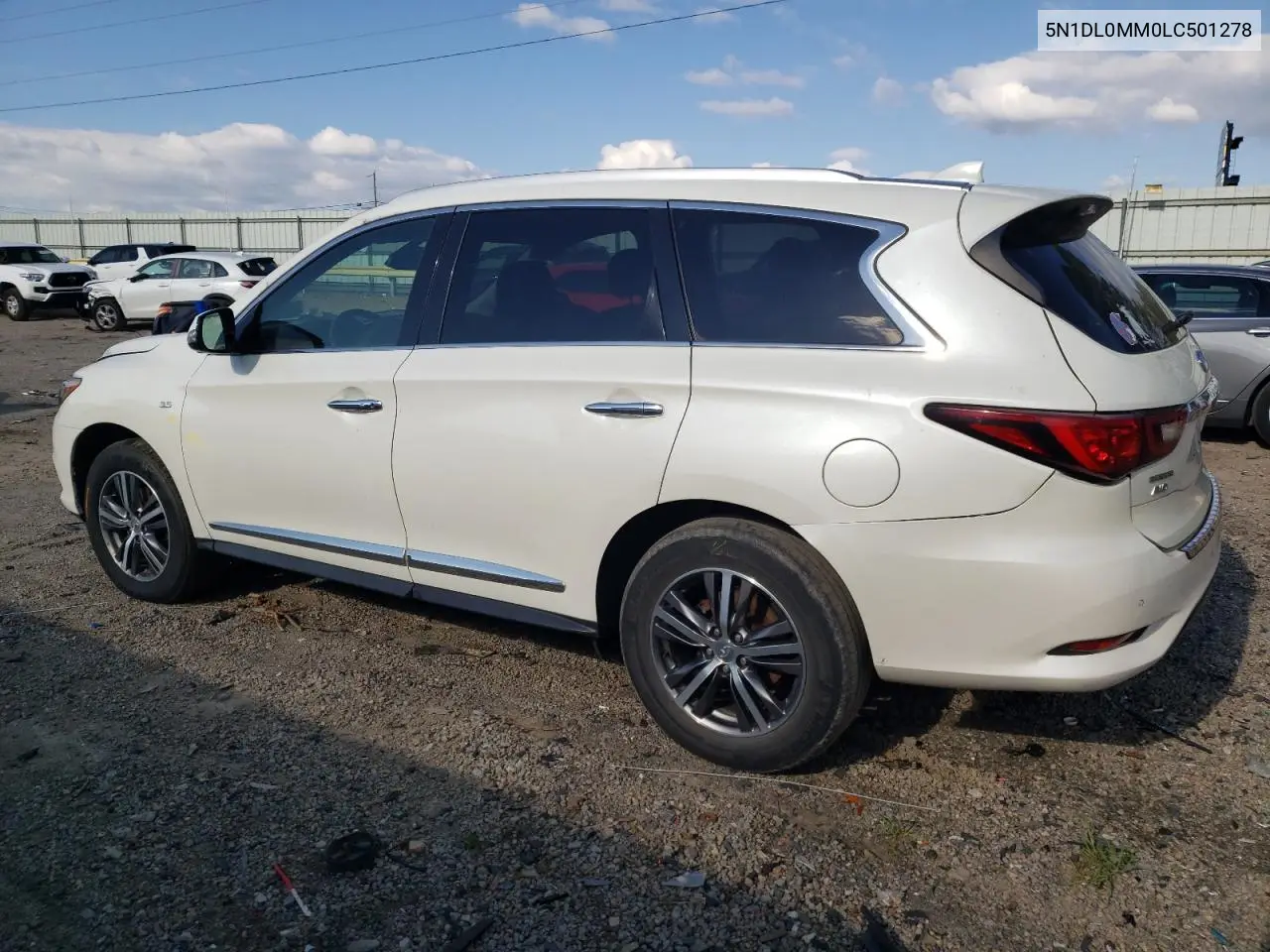 2020 Infiniti Qx60 Luxe VIN: 5N1DL0MM0LC501278 Lot: 53300145