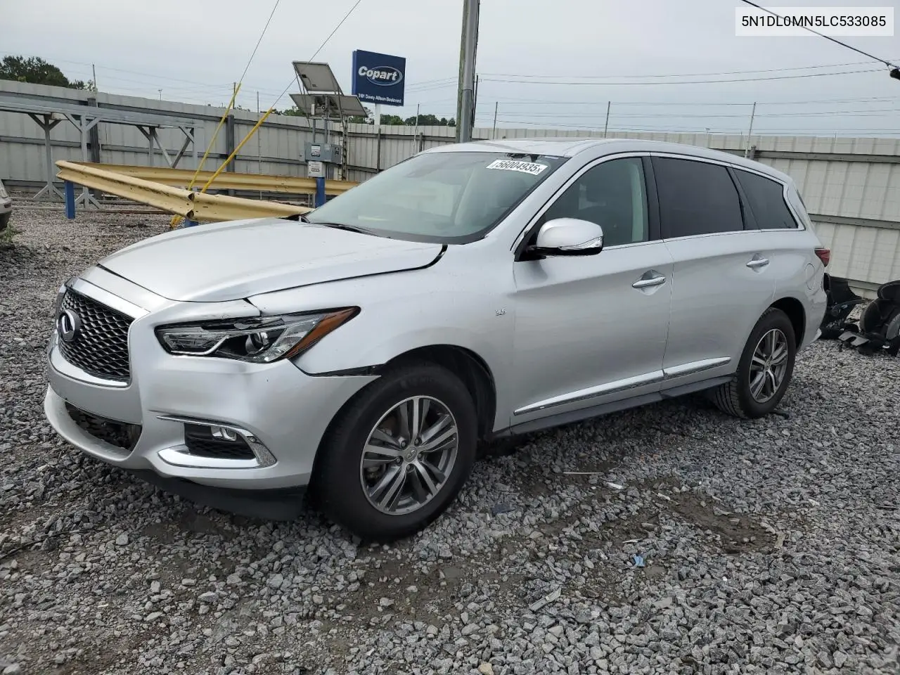 2020 Infiniti Qx60 Luxe VIN: 5N1DL0MN5LC533085 Lot: 56004935