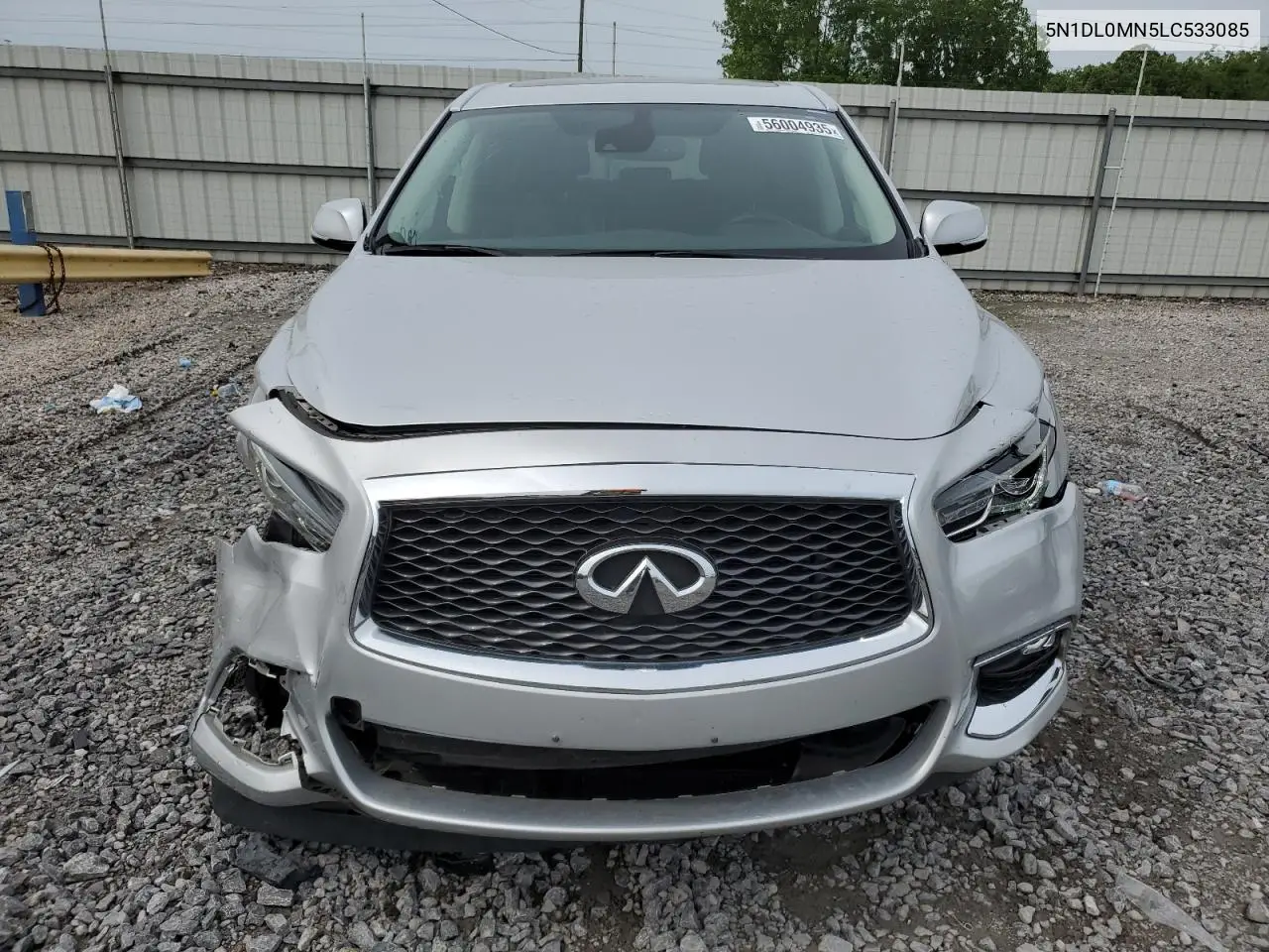 2020 Infiniti Qx60 Luxe VIN: 5N1DL0MN5LC533085 Lot: 56004935