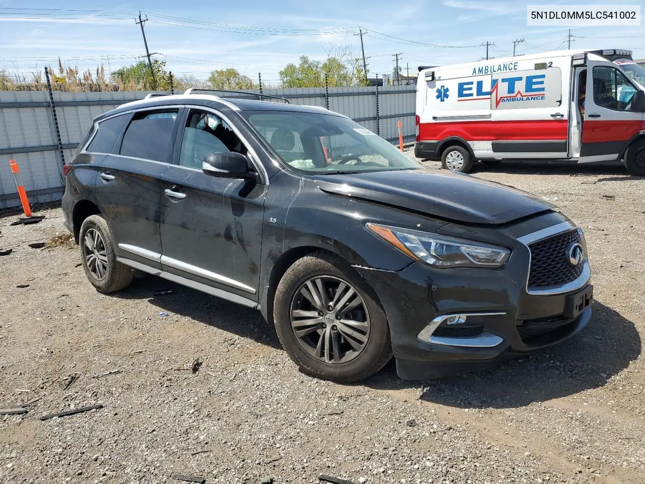 2020 Infiniti Qx60 Luxe VIN: 5N1DL0MM5LC541002 Lot: 56386465