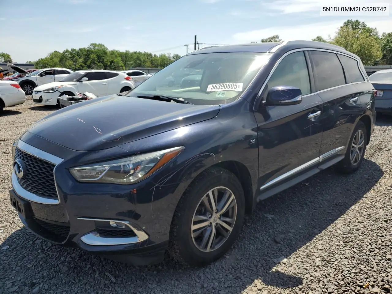 2020 Infiniti Qx60 Luxe VIN: 5N1DL0MM2LC528742 Lot: 56390605