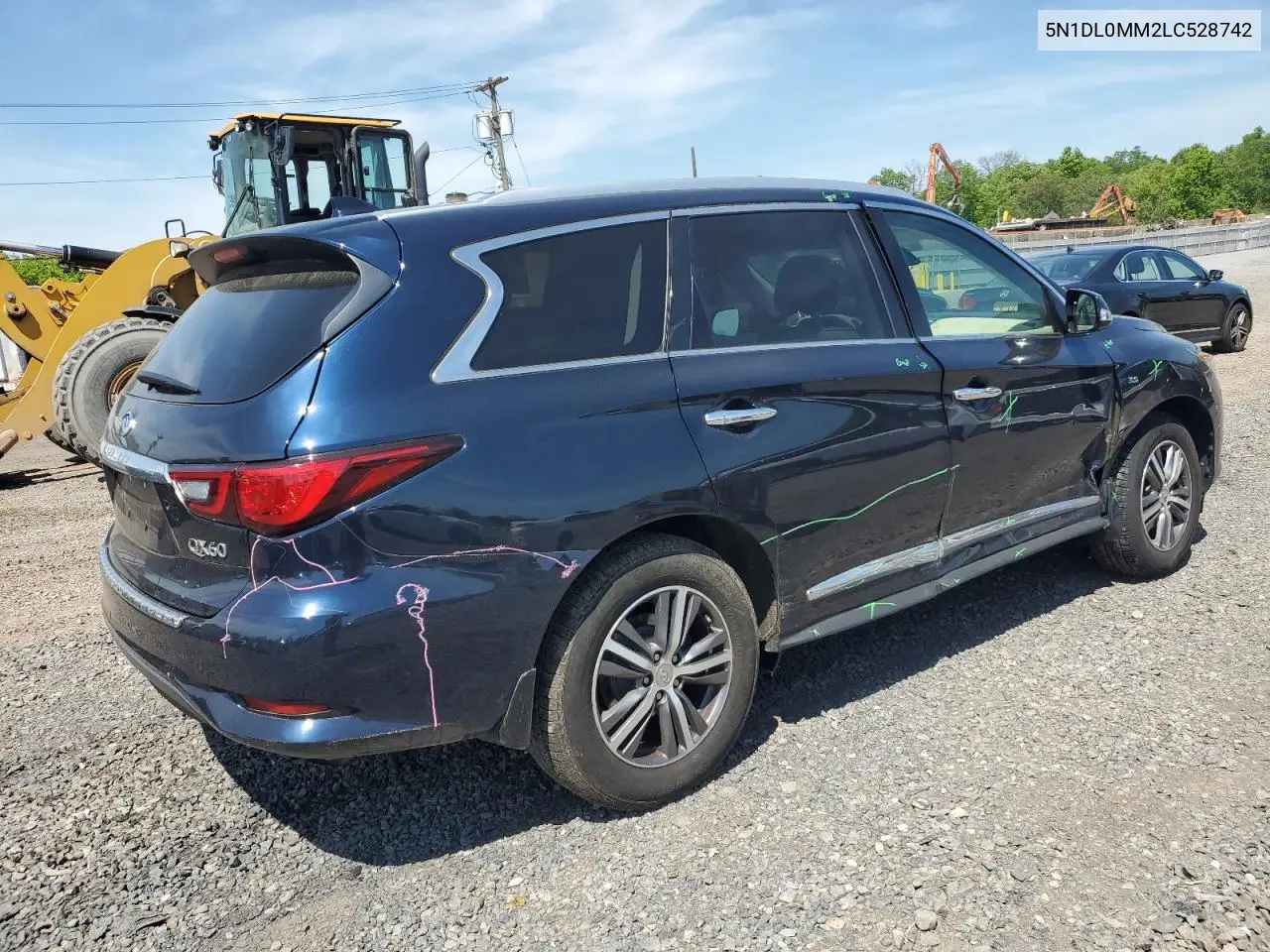 2020 Infiniti Qx60 Luxe VIN: 5N1DL0MM2LC528742 Lot: 56390605