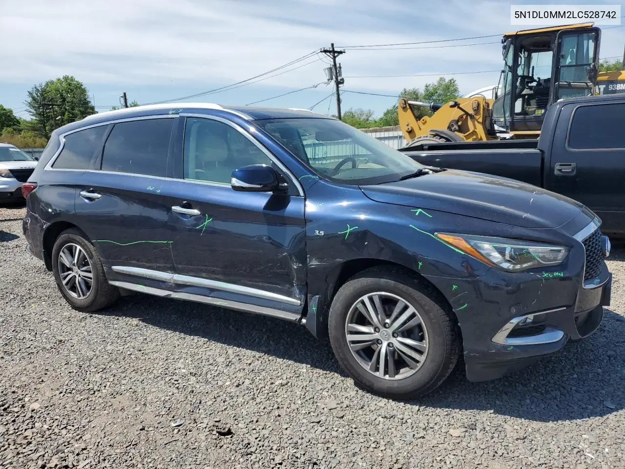 2020 Infiniti Qx60 Luxe VIN: 5N1DL0MM2LC528742 Lot: 56390605