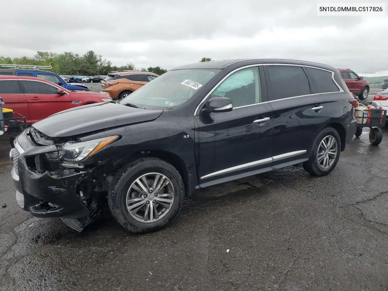 2020 Infiniti Qx60 Luxe VIN: 5N1DL0MM8LC517826 Lot: 56527385