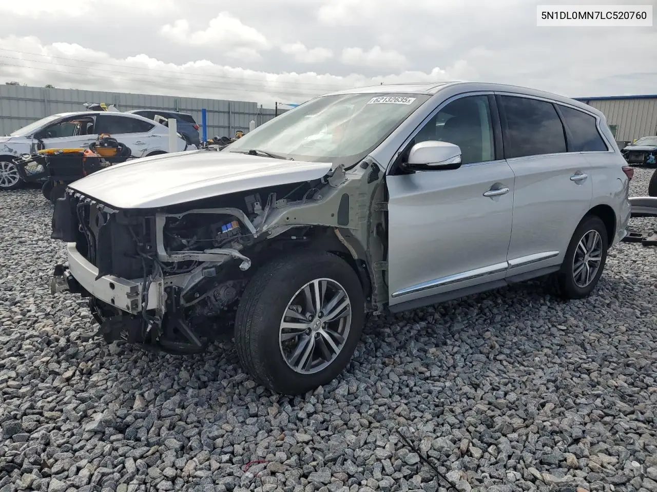 2020 Infiniti Qx60 Luxe VIN: 5N1DL0MN7LC520760 Lot: 62132635
