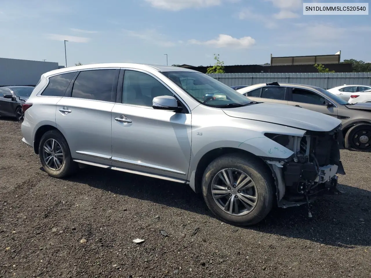 2020 Infiniti Qx60 Luxe VIN: 5N1DL0MM5LC520540 Lot: 62694235