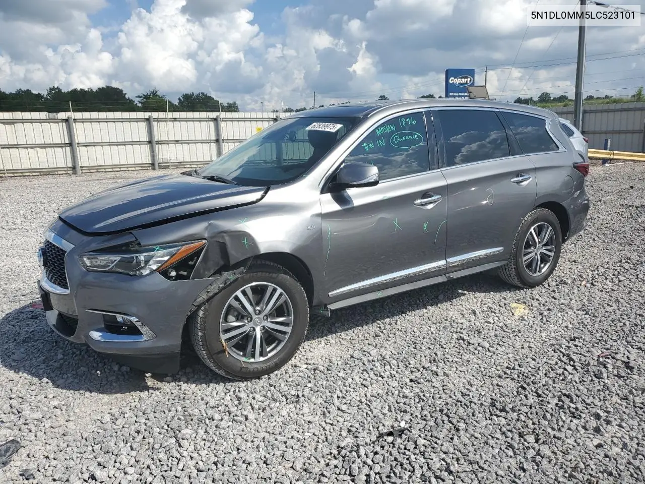 2020 Infiniti Qx60 Luxe VIN: 5N1DL0MM5LC523101 Lot: 62839975