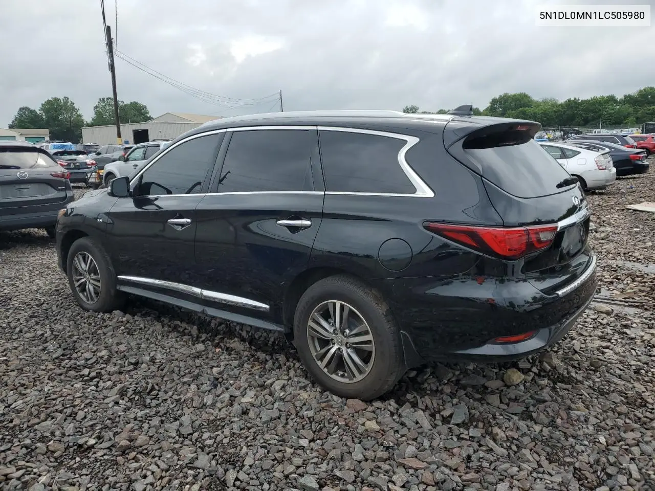 2020 Infiniti Qx60 Luxe VIN: 5N1DL0MN1LC505980 Lot: 63142255
